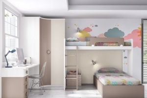 Двухъярусная детская кровать в детскую комнату